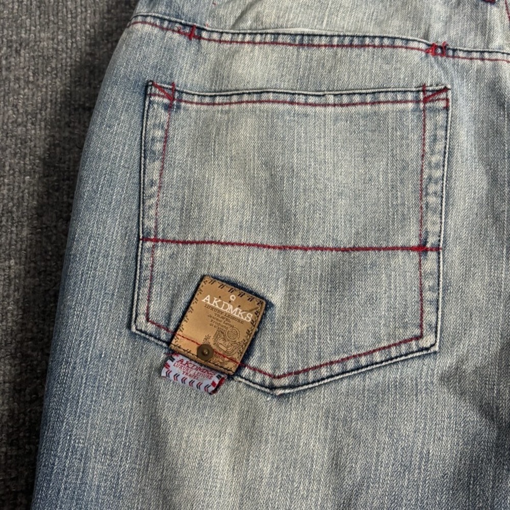 Akademiks Mens Jeans Size 40 Denim Blue RN100964 Straight‎ Fit Relaxed - Picture 10 of 16